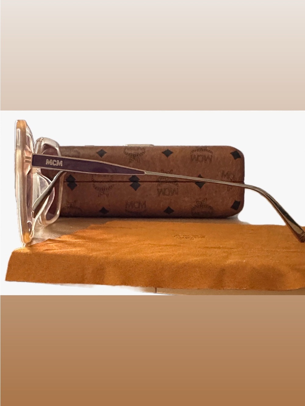 MCM | Brown MCM700SA Sunglasses with Case and Cloth - Picture 2 of 4